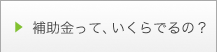 補助金って、いくらでるの?